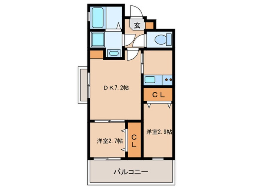 間取図 ﾘｱﾝﾌﾟﾚﾐｱﾑ室見ｽﾃｰｼｮﾝ