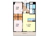 Ｓ･Ｅ天籟寺マンション 2LDKの間取り