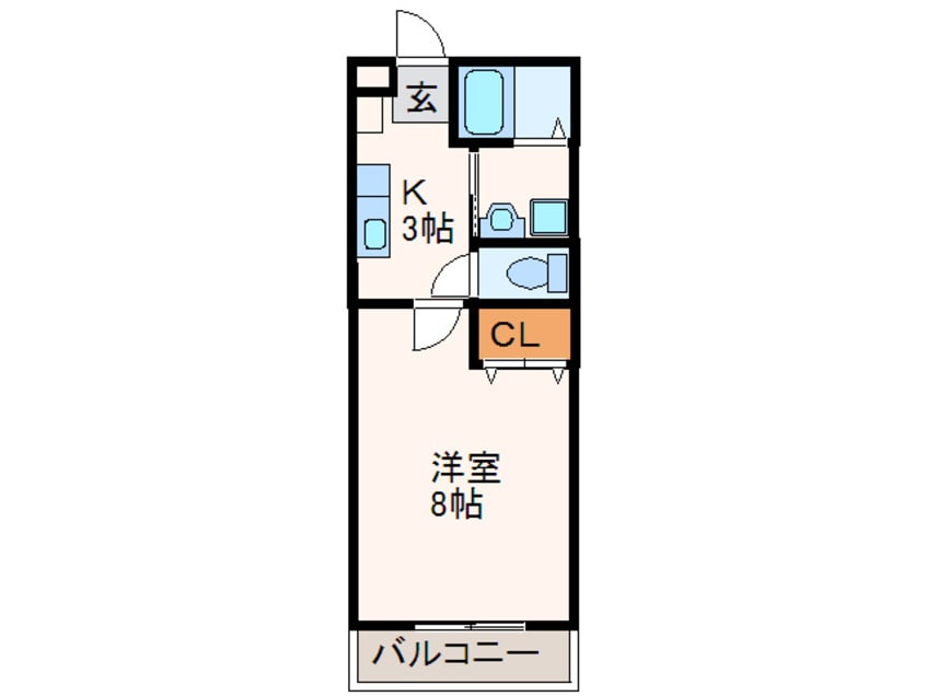 間取図 ビオス松ケ丘Ａ