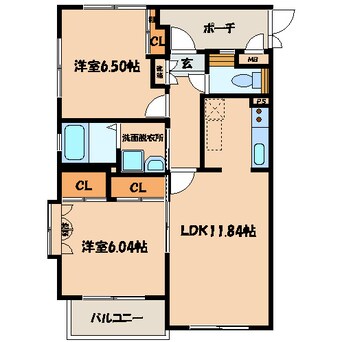 間取図 高峰ポロニア