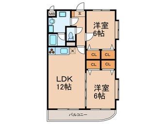 間取図 グリーンヒルズ東山Ⅱ