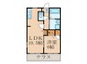 ラ・プランタン 1LDKの間取り