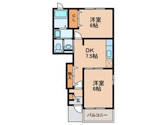 間取図 スヴニ－ル小笹