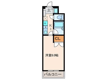 間取図 コンフォ－ト若園