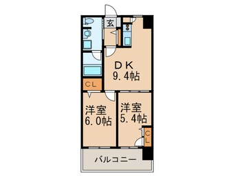 間取図 アジリア博多イースト