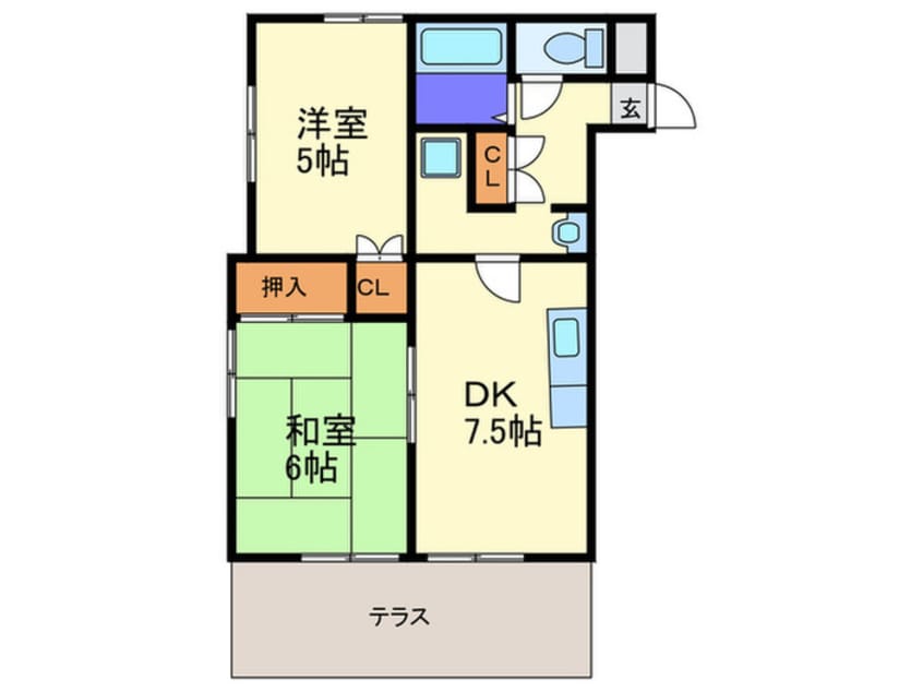 間取図 コンフォート東若久