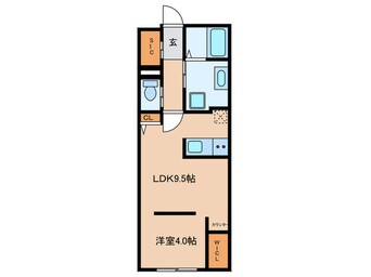 間取図 ラシックランテ今宿東