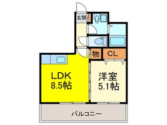 間取図 ラヴィ・ヌ－ヴォ