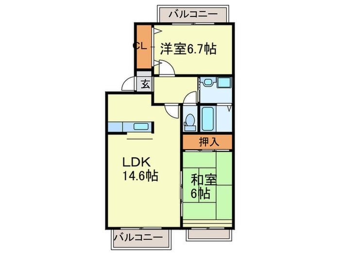 間取り図 柳河内ハイツ