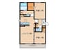 Ｄ-ｒｏｏｍ長住北Ａ棟 2LDKの間取り