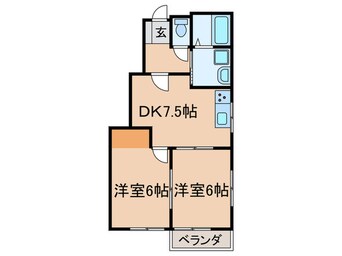 間取図 正建ハイツ二東