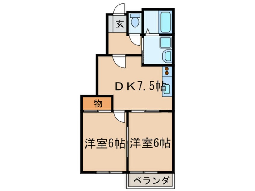 間取図 正建ハイツ二東