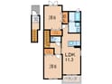 サンリットヒル赤坂 Ａ棟の間取図