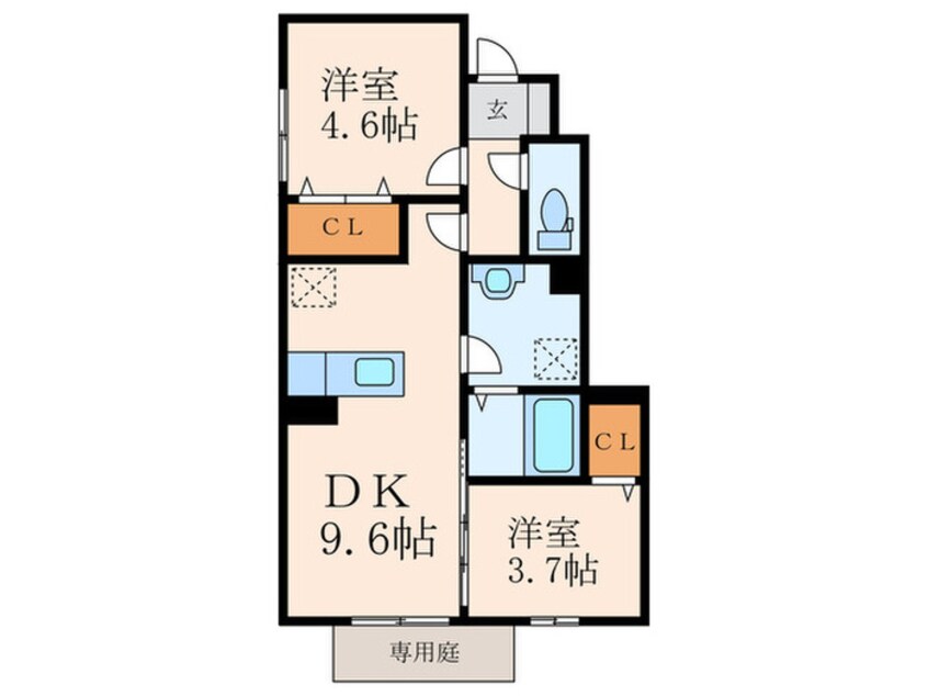 間取図 セジュールS・A