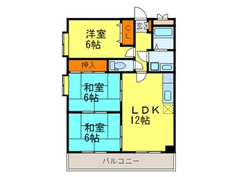 間取図 グランシャリオ南大橋