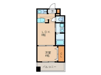 間取図 エステートモア天神