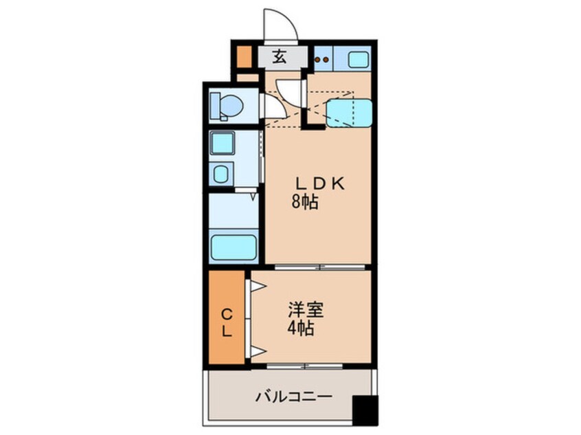 間取図 エステートモア天神