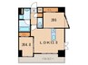 ベルコモンズ 2LDKの間取り