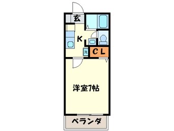 間取図 クオ－レ野間２号館