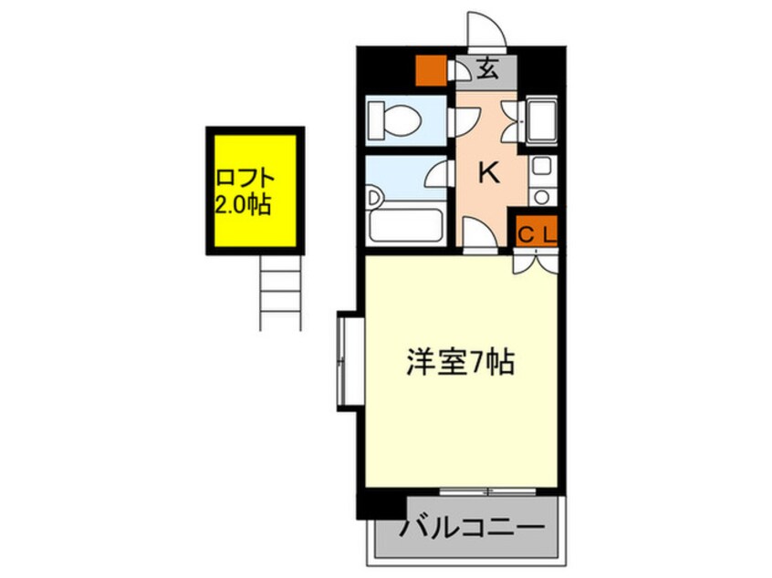 間取図 サンコーポ別府