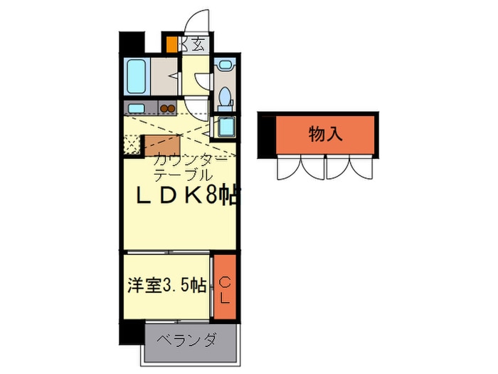 間取り図 エステ－ト・モア・天神サクセス