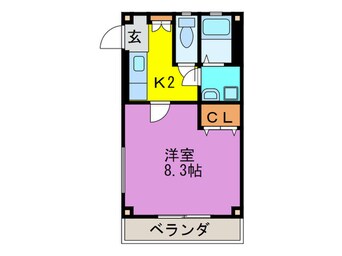 間取図 シャトレーヌ諸岡
