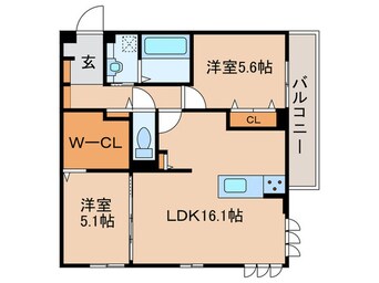 間取図 タウンコートカレラⅣ
