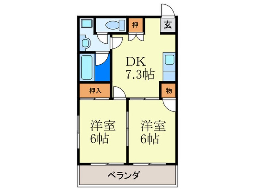 間取図 グレースイン高宮