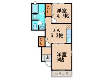 間取図 マーベラスコートS Ａ