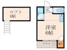 ガ－ディア城野 1Rの間取り