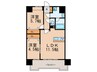CINQ IWASE BLD　 2LDKの間取り