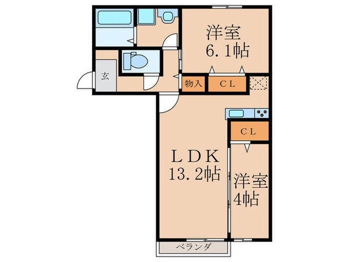 間取り図 シエルフ宮丸　A棟