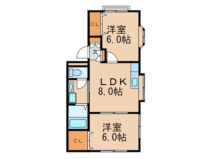 間取り図 ウィステリアハイツＢ棟