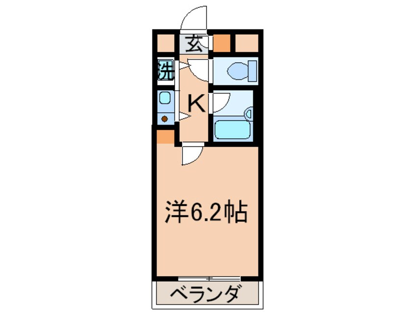 間取図 ギャラン黒崎