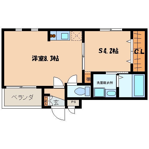 間取り図 シングルコート九大学研都市