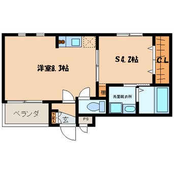 間取図 シングルコート九大学研都市