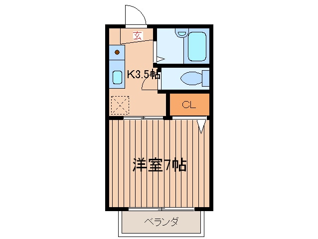 間取り図 エミナンス福大前Ⅰ