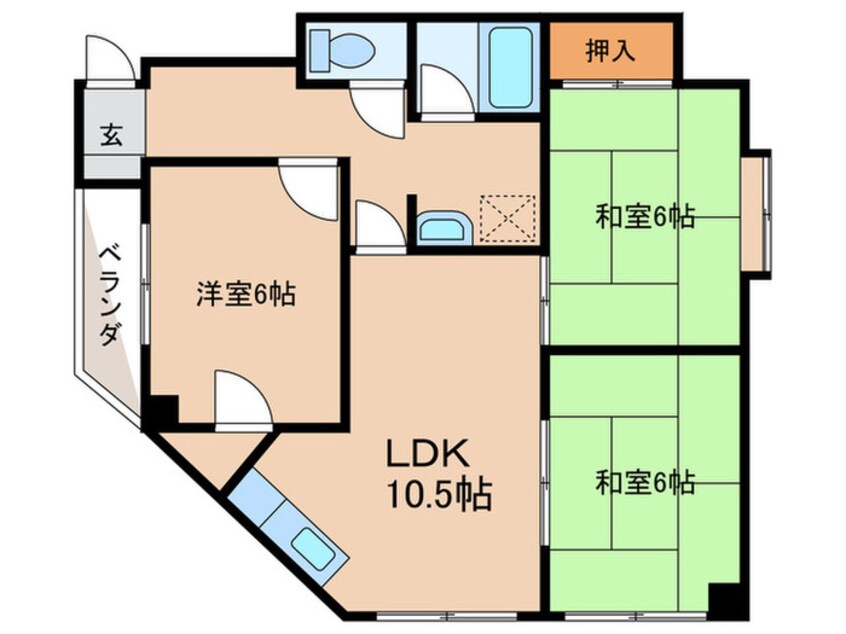 間取図 アルテハイム小倉Ⅲ