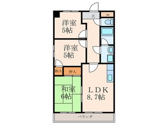 間取図 サンローゼ本城東