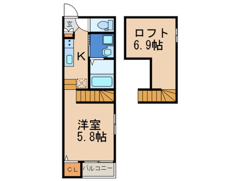 間取図 シャレオ香椎Ⅲ