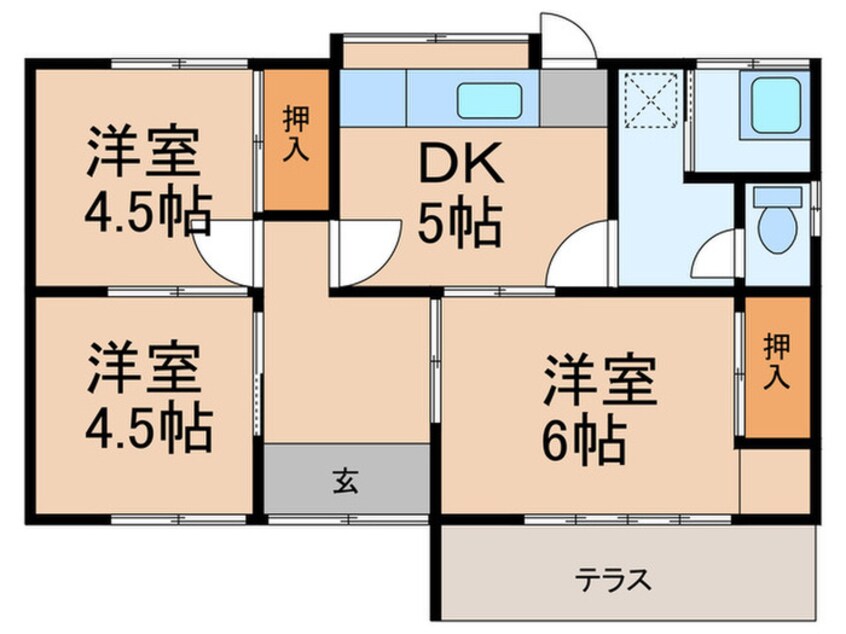 間取図 執行様貸家