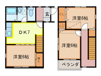 間取図 ラ・メゾン・ドゥＮｏｚｏｅⅡ