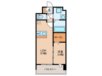間取図 ｸﾞﾗﾝﾌｫ-ﾚ箱崎ｱﾈｯｸｽ(402)