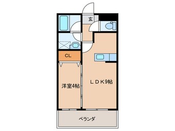 間取図 プレステージ赤間