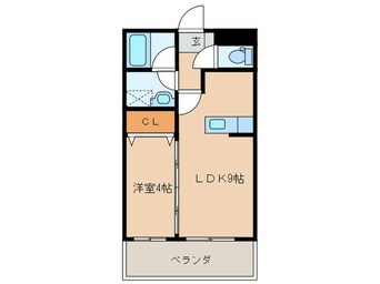 間取図 プレステージ赤間