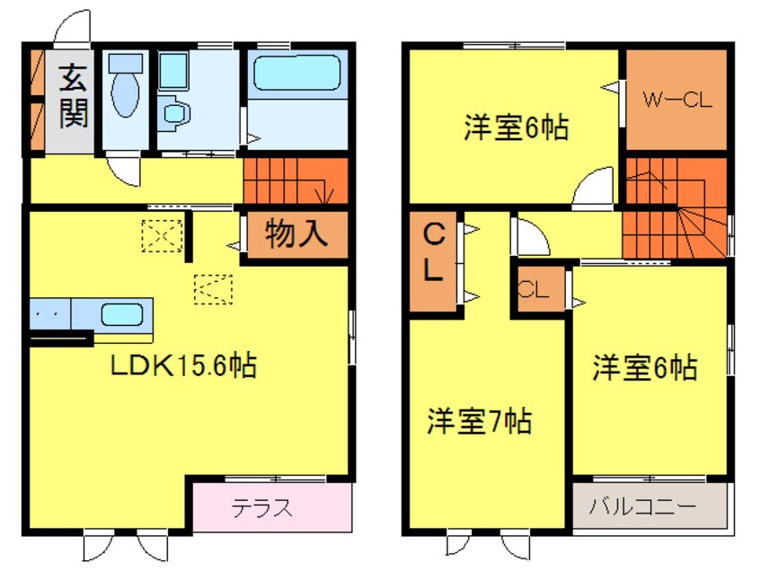 間取図 キャトルセゾンＡ棟