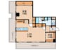 ﾗｲｵﾝｽﾞﾏﾝｼｮﾝ大濠第２（1003） 2LDKの間取り