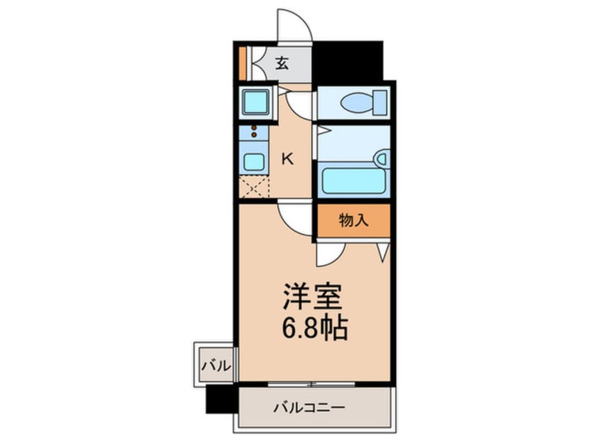 間取図 ﾀﾞｲﾅｺ-ﾄｴｽﾀﾃﾞｨｵ山王公園（1106）