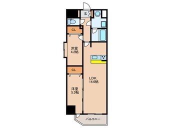 間取図 ﾘﾌｧﾚﾝｽﾘﾊﾞｰﾋﾞｭｰ室見