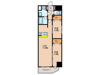 間取図 ﾘﾌｧﾚﾝｽﾘﾊﾞｰﾋﾞｭｰ室見